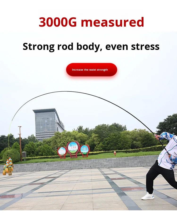 2025 Upgrade Fast Performance Carbon Sea Rod for Carp Fishing New Model with Soft-Tipped Rock & Rubber Handle for Bottom Fishing