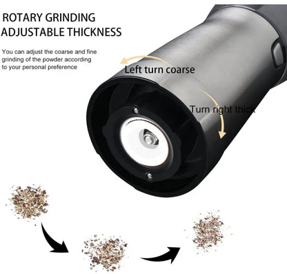 Manufactures Top Seller Products USB Electric Spice Rechargeable Salt and Pepper Electric Grinder with Glass Bottle