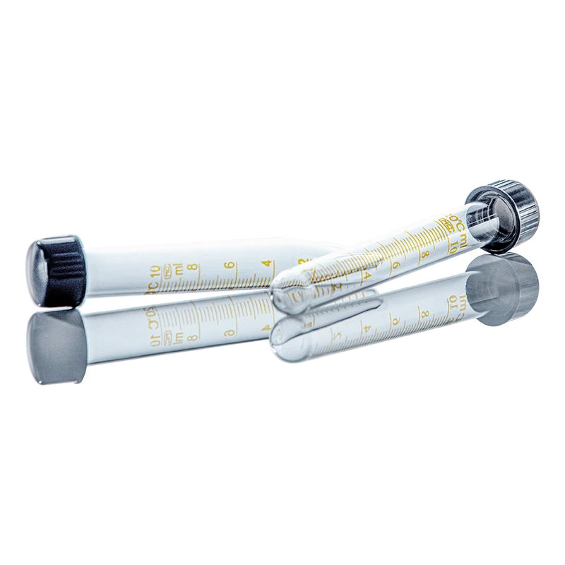 Laboratory 10 15 20 25ml Glass Graduated Round Flat Bottom Centrifugal test Tube With Thread Screw Cap Lid