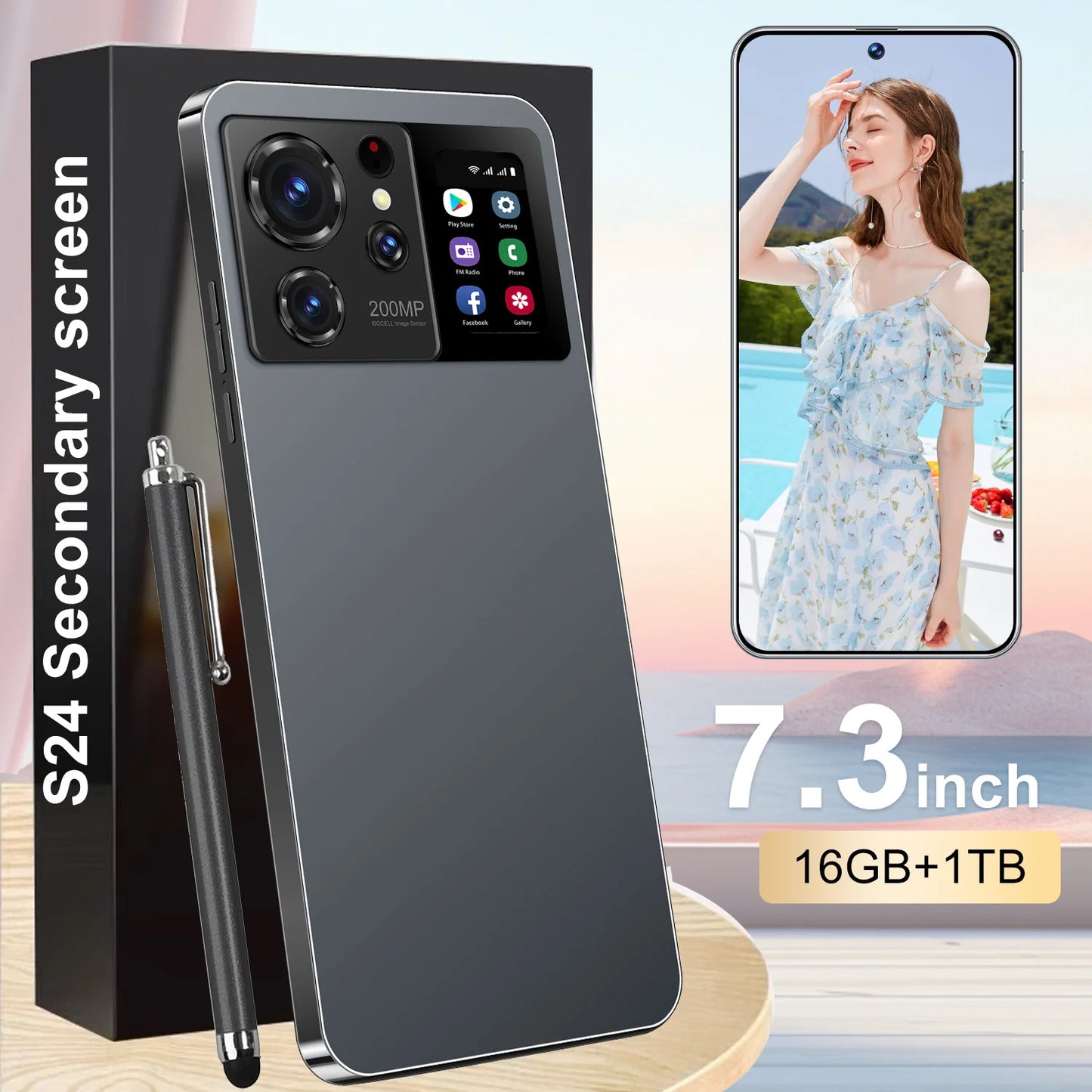 2024 New Tecno Camon 20 Pro 5G S24 Smartphone 6.7 Inch HD Android 13.0 Screen 108MP Rear 16GB+1TB Memory 3/4G Connectivity