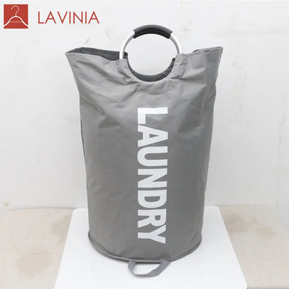 Lavinia Lightweight Home Storage Collapsible Fabric Laundry Hamper Laundry Bag Folding Laundry Basket