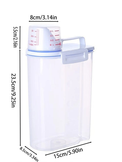 Transparent PP Food Storage Container Moisture-Proof Kitchen Organizer Dispenser Seal Cereal Preservation Storage Box
