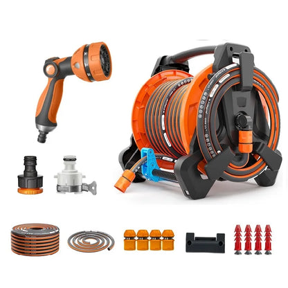 Hot Selling High Quality Garden Car Washing Equipment Portable Retractable Garden Water Hose Reel with Lead Hose Storage