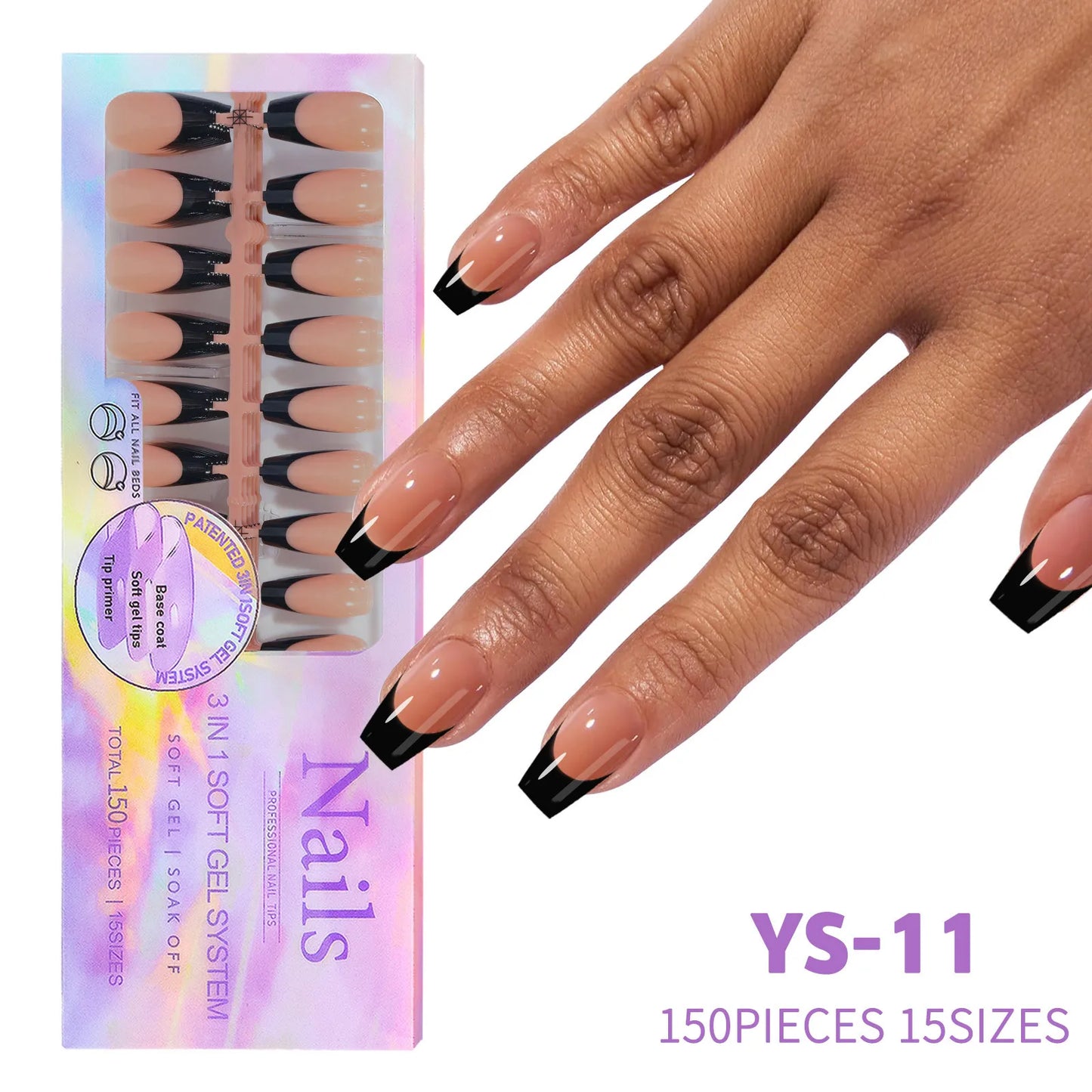 Nail Art Artificial 150 Pcs New Hot Selling Nail Art Products French Press on Nail Tips