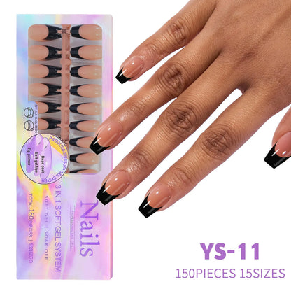 Nail Art Artificial 150 Pcs New Hot Selling Nail Art Products French Press on Nail Tips