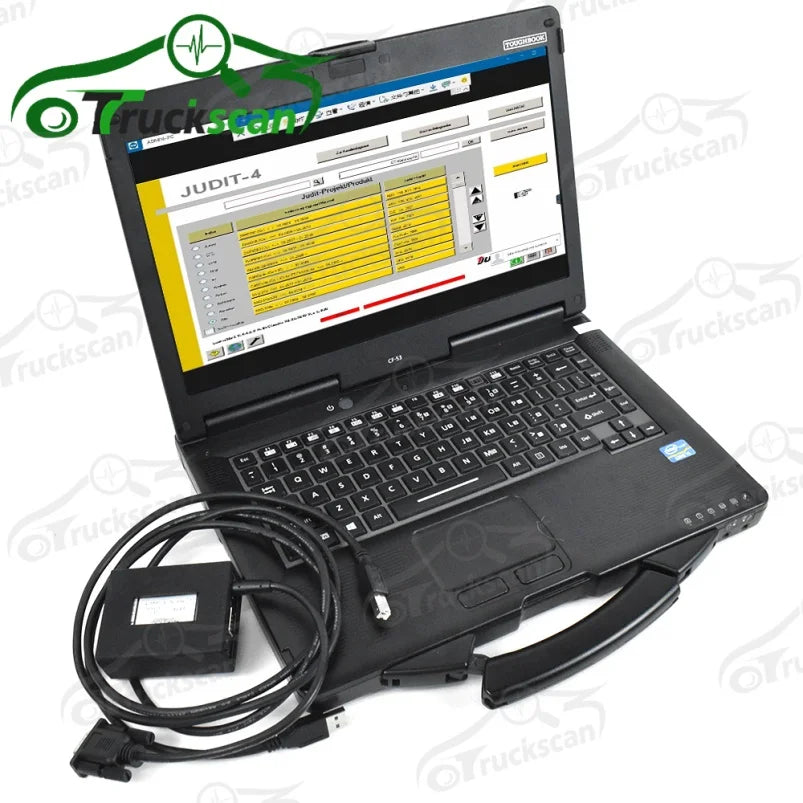 CF19 Toughbook Laptop Forklift Truck Diagnostic Kit for JUDIT-4 Jungheinrich Judit Incado Box Incado Forklift Diagnostic Cables
