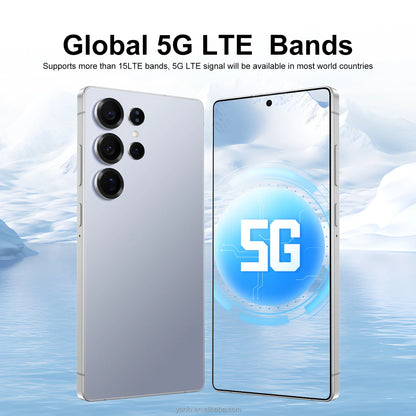 Original S25 Ultra Smartphones 16GB+1TB 5G Dual SIM Mobile Phone HD Screen Resolution English Operating Cellphone Features