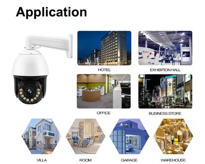 36X Optical Zoom 5MP 6 Inch High Speed Dome Wired IP CCTV Security Outdoor PTZ 4K Surveillance Camera