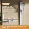 High Quality Wall Mounted 2 Function Brass Shower Hot and Cold Mixer Bathroom Piano Waist Spray Shower Set