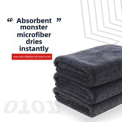 Microfiber Quick-Dry Car Wash Cloth Thick Braid Twisted Towel for Home Use Strongly Absorbent Lint Cleaning Wholesale