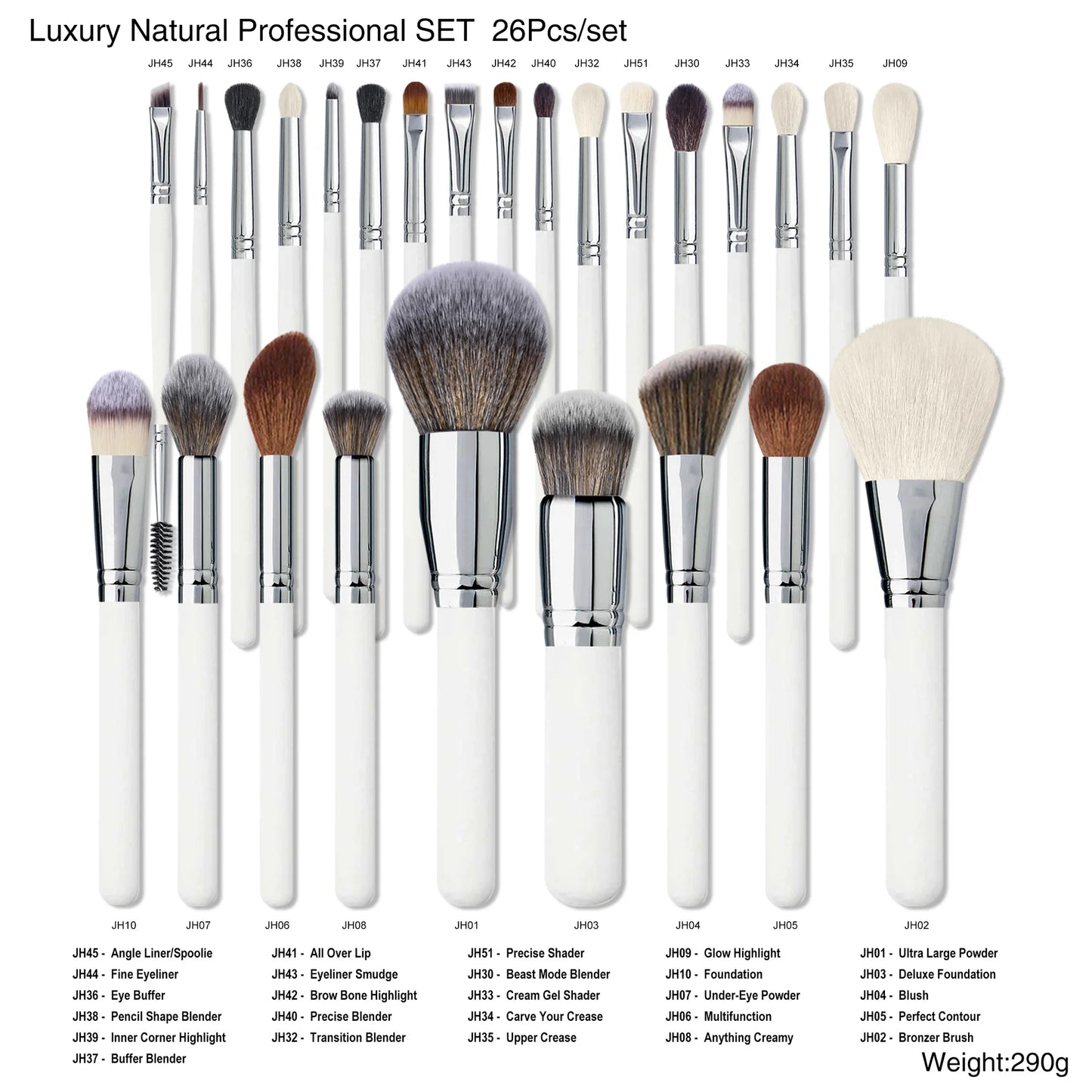 New Product Brown Makeup Brush Set Custom logo Abs Professional Makeup Brush Set Makeup Brush Set with Cylinder case