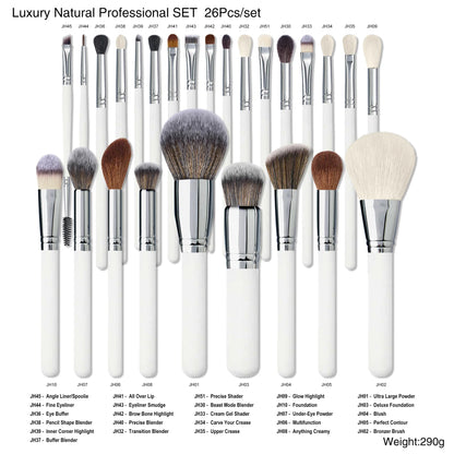 New Product Brown Makeup Brush Set Custom logo Abs Professional Makeup Brush Set Makeup Brush Set with Cylinder case