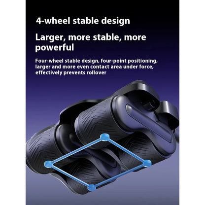 Automatic Rebound Abdominal Muscle Training Equipment Four-Wheel for Ab Roller Wheels for Home Gym Use for Men Women Thin Belly