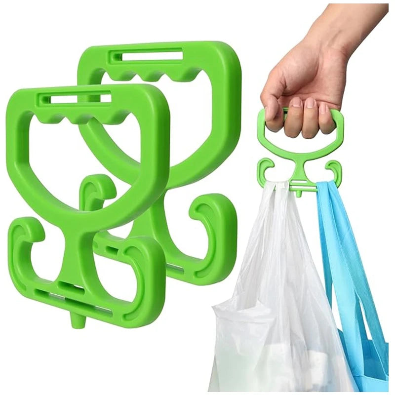 Multipurpose Grocery Shopping Bag Carrier Handle Holder With Double Buckle Comfortable Grip Labor Saving Tools