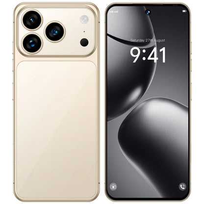 2025 New Arrival Original I17 17 Pro Max 5G Smartphone 144Hz 7.3 Display 108MP Rear Camera 16GB+1TB Storage Deca Core MTK