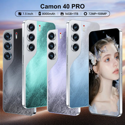 Hot-Selling Camon 40 Pro Original 16GB +1TB Mobile Phone 6800Mah Android 14 Large HD Gaming Custom Global 5G Smartphones