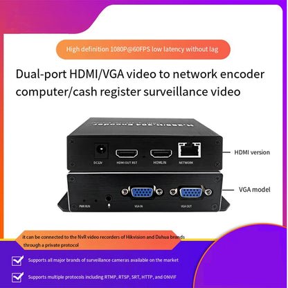 Mini H.265 Encoder PC/ Cash Register Recorder Monitor IPTV Udp & Hikvision Dahua NVR Live Streaming Push Encoder