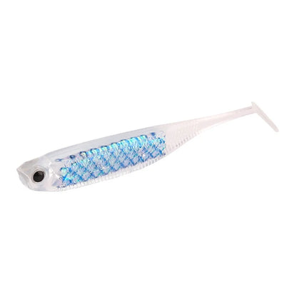 New 7.5cm/2.5g Rainbow Fish T-Tail Lure Simulation Hollow Belly Reflective Soft Bait Made of Silicone for Carp Fishing