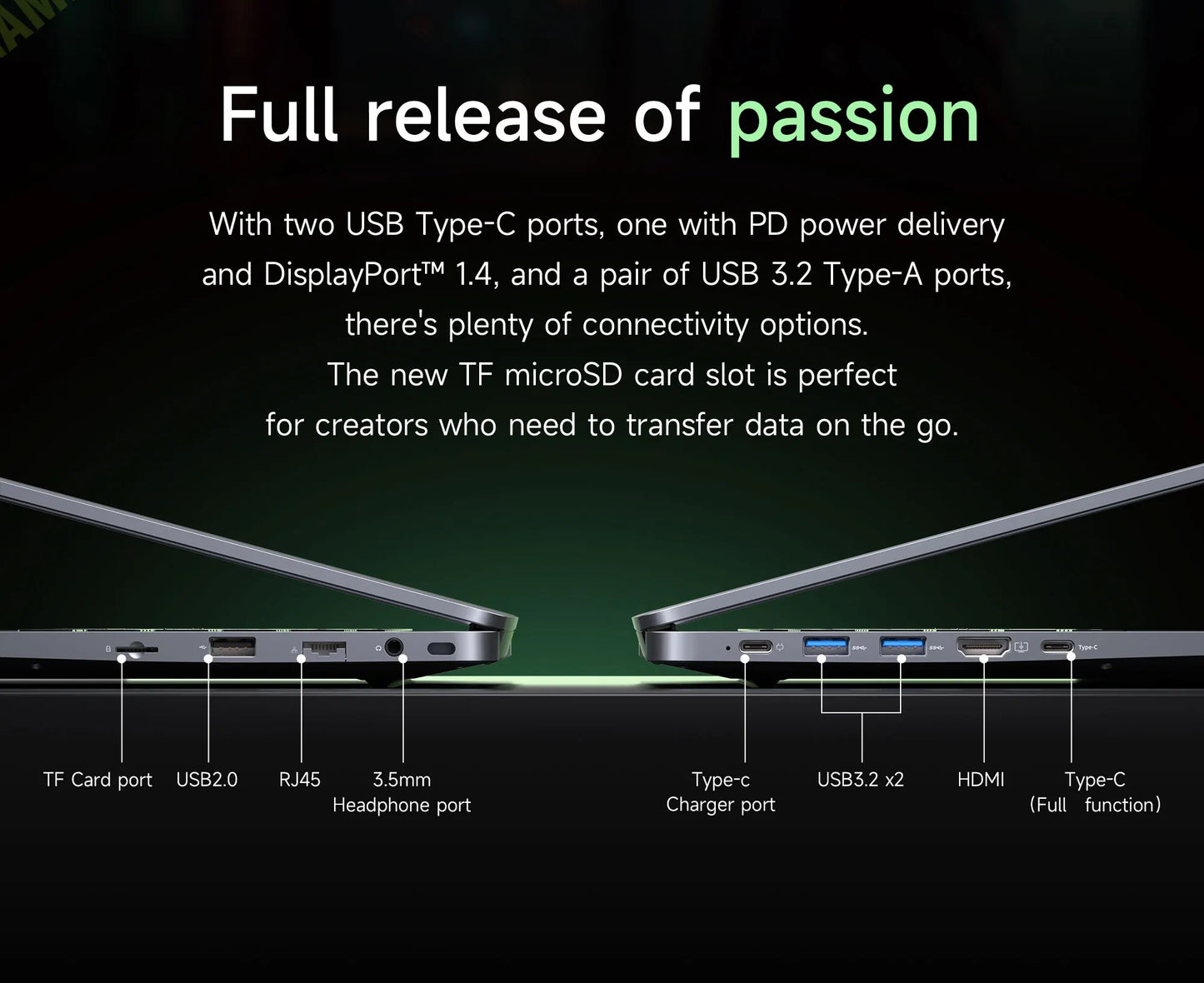 Laptop amd R7-6800H Computer 15.9 Inch 2.5K HD 32GB DDR5 512GB 1TB SSD Ordinateur Portable Gaming Laptop