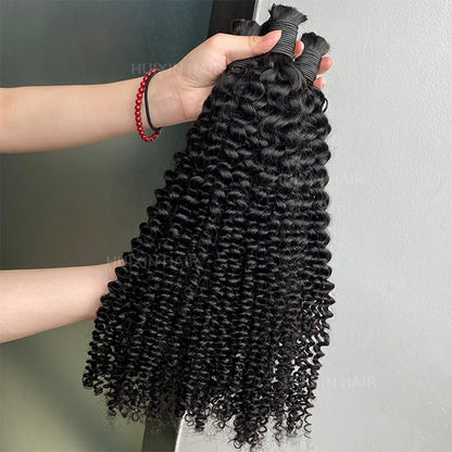 New Arrival Indian Brazilian Natural Black Wave Cheap Beautiful 100% Raw Virgin Kinky Curly Human Hair Bundles Bulk Extension