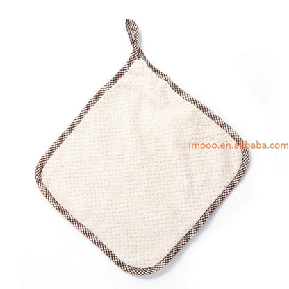 Factory Price Cleaning Cloth 24x24cm Hand Towel Pineapple Pattern Cleaning Towel Lint-Free Absorbent Cloth Dishcloth