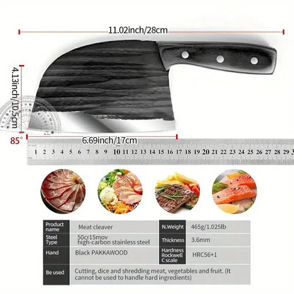 Manufacturer Company Custom Stainless Steel Kitchen Knives Non-Stick Pattern Blade Meat Cleaver and Carving Filleting Tools