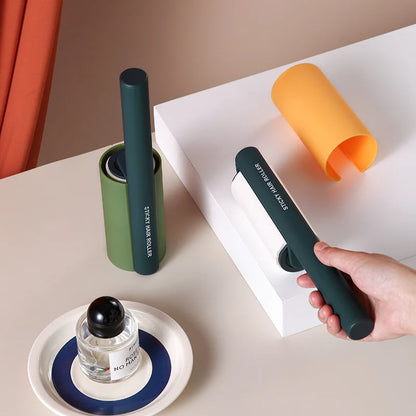 Eco-Friendly Manual Hair Remover Roller Extra Sticky Adhesive Paper Cleaning Lint Rollers for Household Pets Tear-Off Style