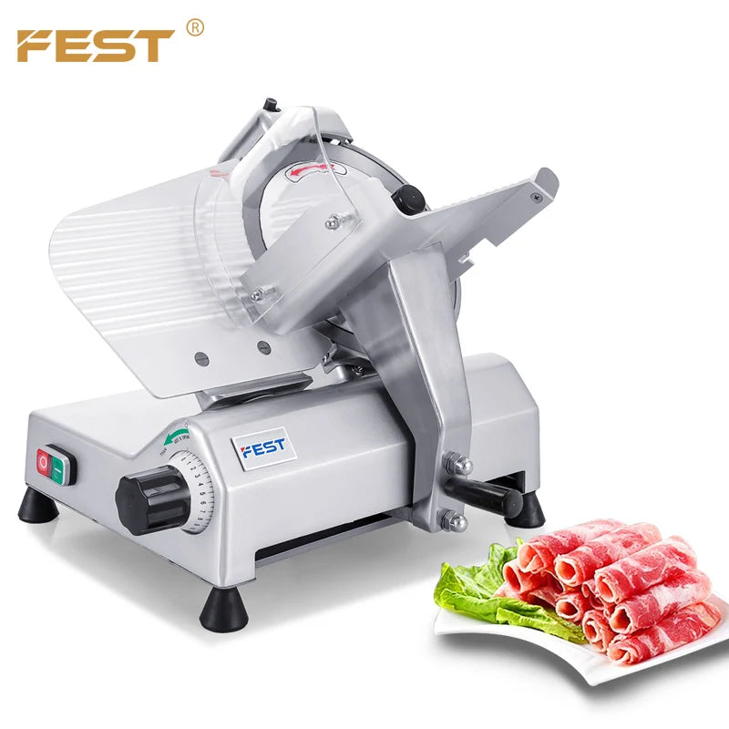 Butcher Deli Cold Cut Meat Cutting Machine Cuter Slicers Model El250 Meat Cutting Machine Price Manual Frozen Meat Slicer