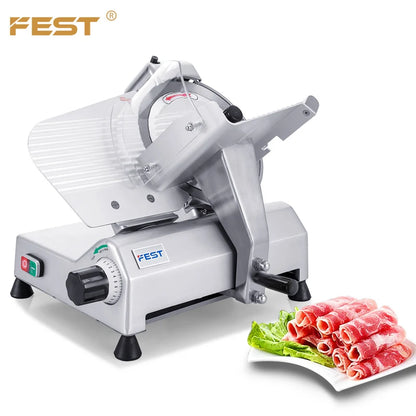 Butcher Deli Cold Cut Meat Cutting Machine Cuter Slicers Model El250 Meat Cutting Machine Price Manual Frozen Meat Slicer