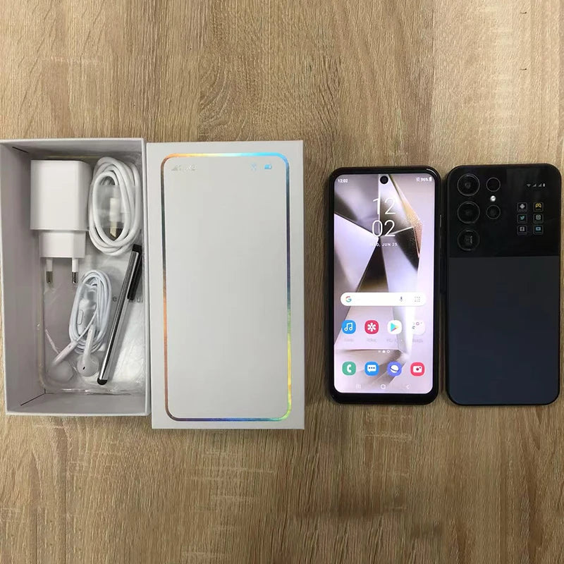 Smartphone Android 15 S25 Ultra de alta qualidade, ecrã de 7,3 polegadas, 22 GB + 1 TB, 5G, desbloqueado, dual SIM, câmara traseira de 108 MP, grande sucesso de vendas, venda por grosso global.