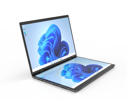 2025 Business New Laptop HL140D Dual Touch Control 14+14Inch 32GB RAM 1024GB ROM Quad-Core Four-Thread High Quality PC Computer