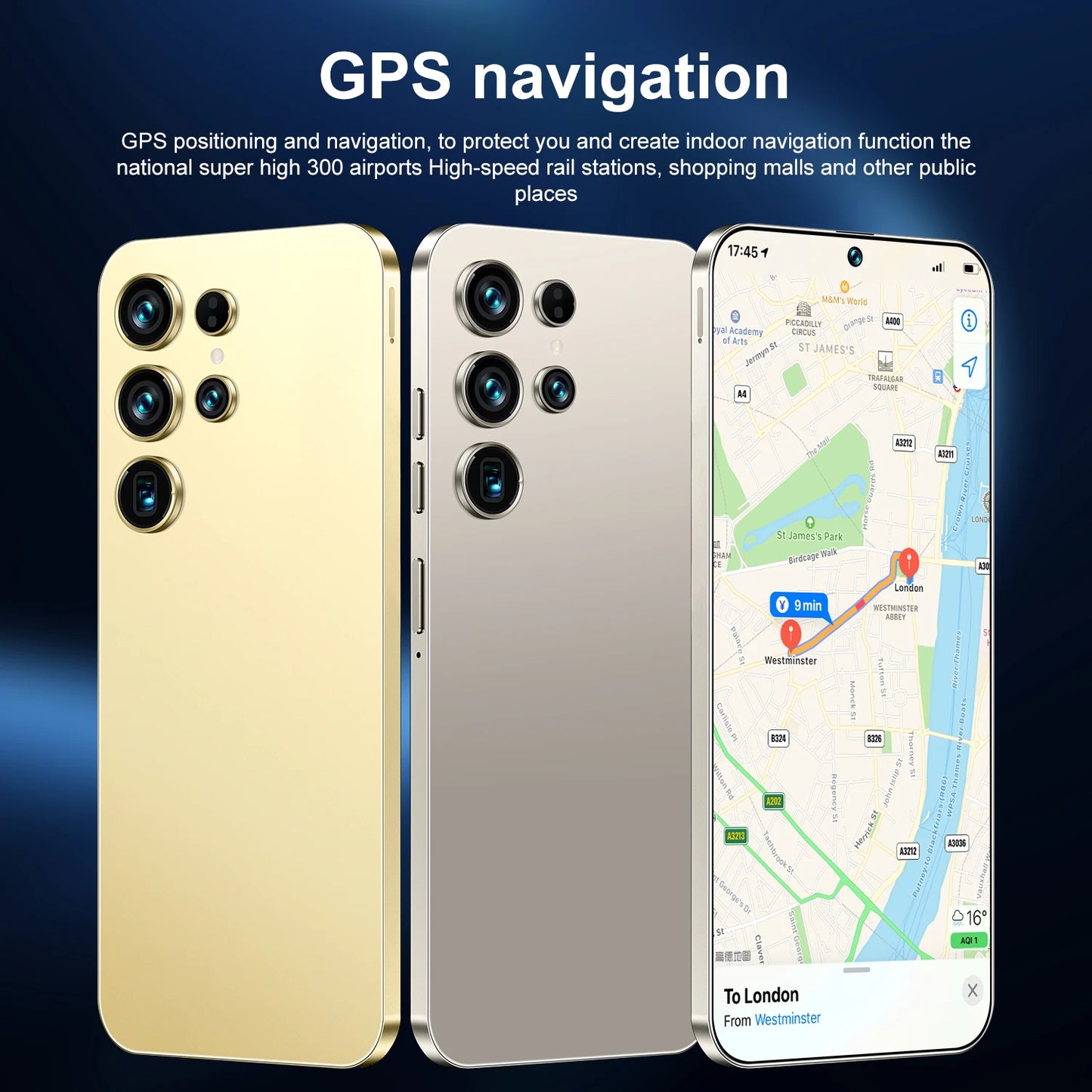 Smartphones Android S26 Ultra 5G originais de alta qualidade, com 22 GB de RAM e 2 TB de armazenamento, ecrã HD de 7,3 polegadas. Modelo S25 Ultra.