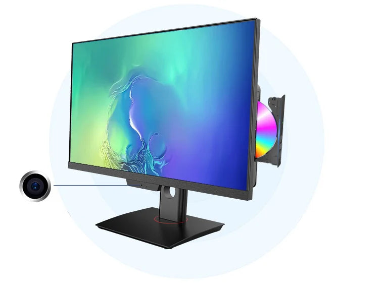 Budget All-In-One 23.8 Inch IPS Desktop PC Core I3 I5 I7 16GB DDR3 RAM 512GB SSD Adjustable Webcam HD WiFi 5 BT 5.0 Industrial