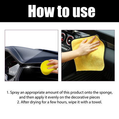 Homonth Car Care Equipment Plastic Restorer Dust-Proof Decontamination Coating Agent for Interior Seat Dial Cleaning