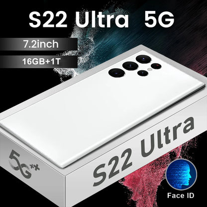 Galaxy S22 Ultra 16GB+1TB Smart Android Phone 6800mah 5G Dual SIM Dual Standby Unlocked Smartphone S22 ultra S22 ultra