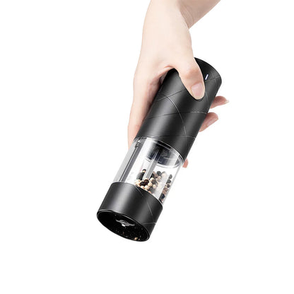Electric Pepper and Salt Grinder, Adjustable Coarseness Salt & Pepper Mill,With LED Light,Easy to Clean