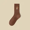 Quentin Custom Crew Embroidery Knitted Socks High Quality Low Moq Custom Good Quality Socks Own logo Embroidered Unisex Grip