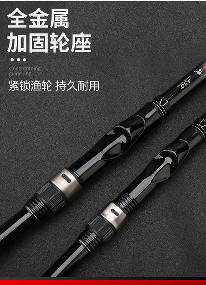 2025 Upgrade Fast Performance Carbon Sea Rod for Carp Fishing New Model with Soft-Tipped Rock & Rubber Handle for Bottom Fishing