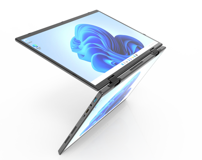 2025 Business New Laptop HL140D Dual Touch Control 14+14Inch 32GB RAM 1024GB ROM Quad-Core Four-Thread High Quality PC Computer