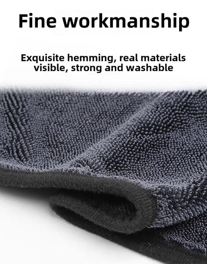 Microfiber Quick-Dry Car Wash Cloth Thick Braid Twisted Towel for Home Use Strongly Absorbent Lint Cleaning Wholesale