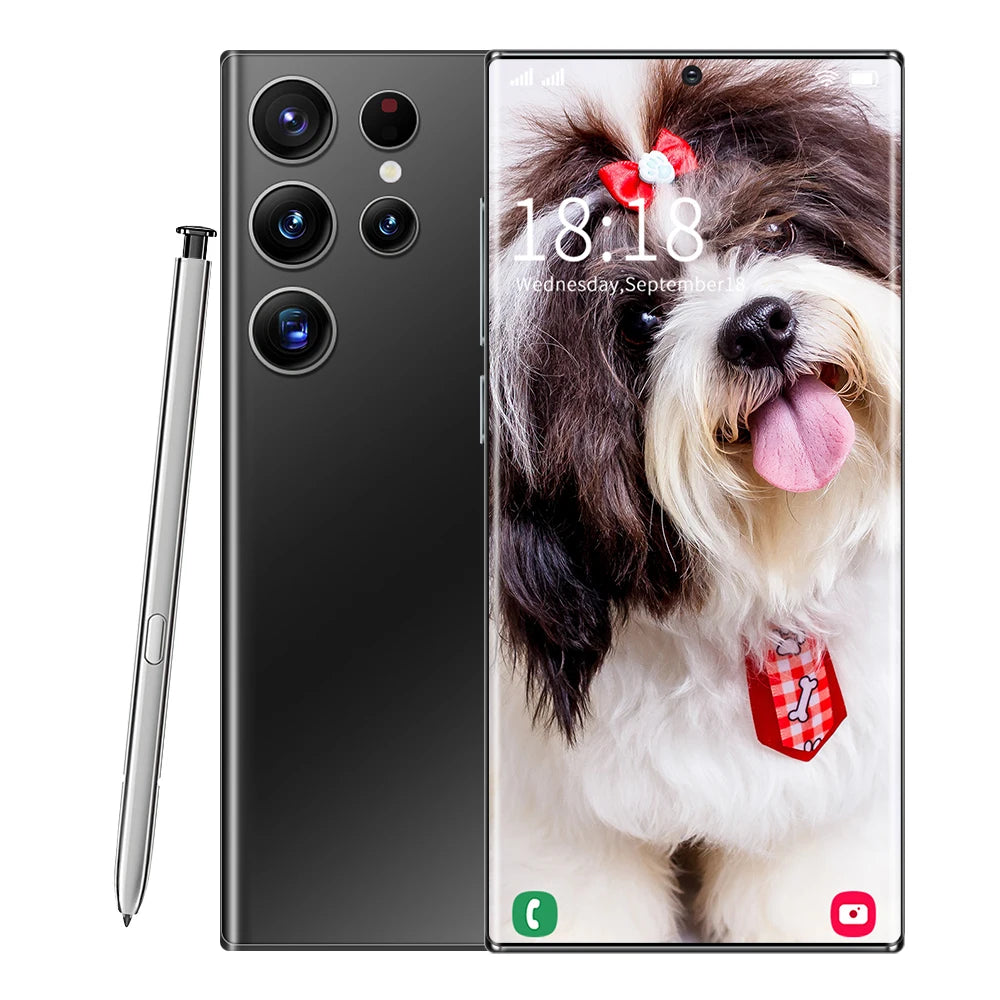 2023 Style Grids China Wholesale Personalizeds23 ultra 6.8inch Dual Sim Card Smartphone 5g Oem Mobile Phone Mobile Phone Galaxie