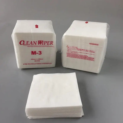 Class 100 Lint Free Polyester Nonwoven Clean Room Cleaning Wipers M-3 Cleanroom Wiper