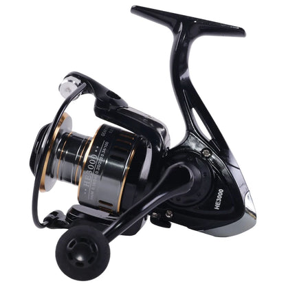 Full Metal Long Casting Spinning Reel HE1000-7000 Series | EVA Grip & Metal Grip | Freshwater & Saltwater Fishing