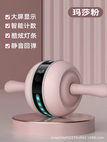 Automatic Intelligent Abdominal Muscle Roller Machine Home Fitness Exercise Equipment Rebound Abdominal Wheel for Male Plastic