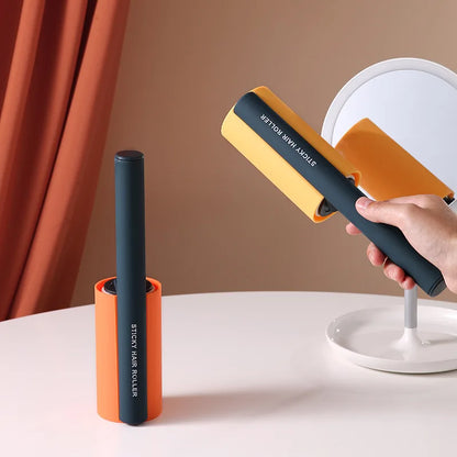 Eco-Friendly Manual Hair Remover Roller Extra Sticky Adhesive Paper Cleaning Lint Rollers for Household Pets Tear-Off Style