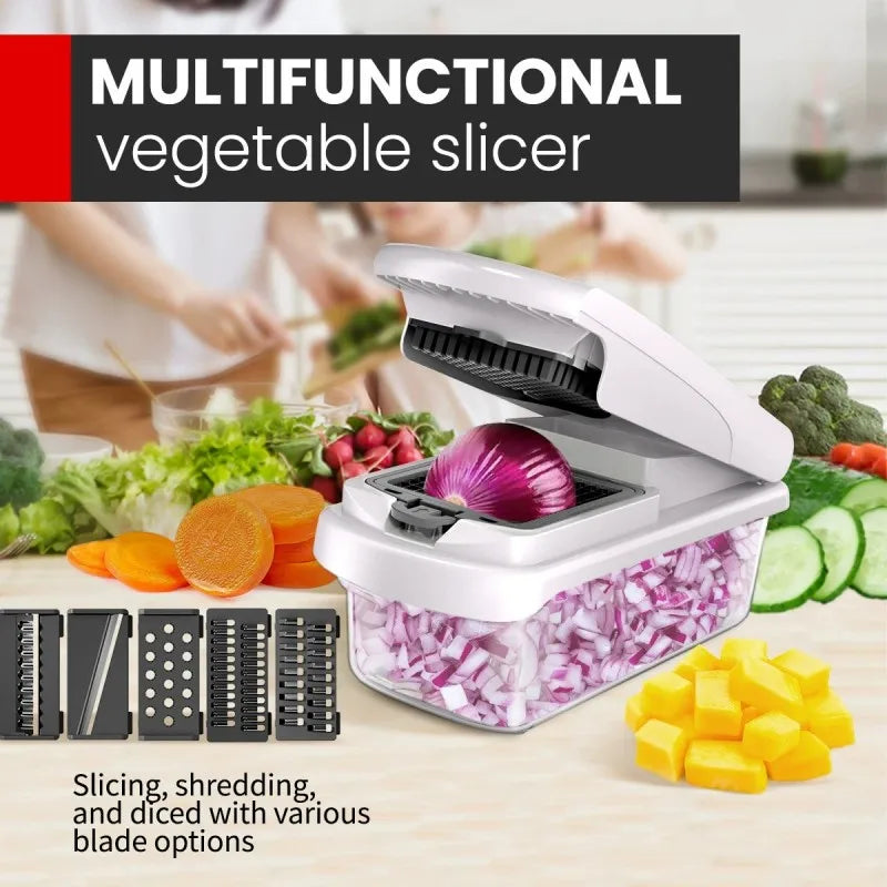 15 in 1 AMZ Best Sale Mandoline Fruit Vegetable Cutter Onion Dicer Veggie Slicer Vegetable Chopper
