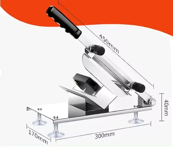 Hot Pot Manual Meat Roll Cutter Slicer Kitchen Roller Machine Super Thin Meatloaf
