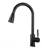 Non-Metallic Pull Down Single Lever Kitchen Mixer Kitchen Sink Faucet Water Filters With 2 Handles, Chrome