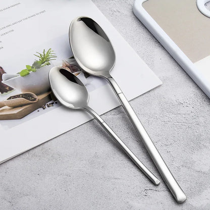 Stainless Steel Cutlery Spoon Fork Knife Eco Friendly Silverware Reusable Silverware Set