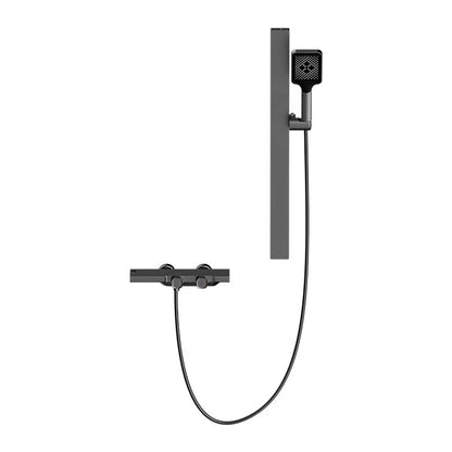 High Quality Wall Mounted 2 Function Brass Shower Hot and Cold Mixer Bathroom Piano Waist Spray Shower Set